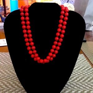 Genuine carnelian necklace
